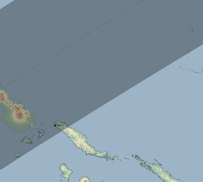 Map of the eclipse path across Solomon Islands on 12/28/2866