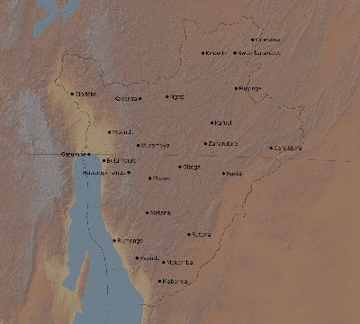 Map of the eclipse path across Burundi on 06/23/2867