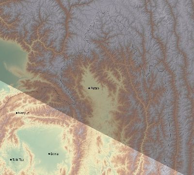 Map of the eclipse path across Myanmar on 12/17/2867