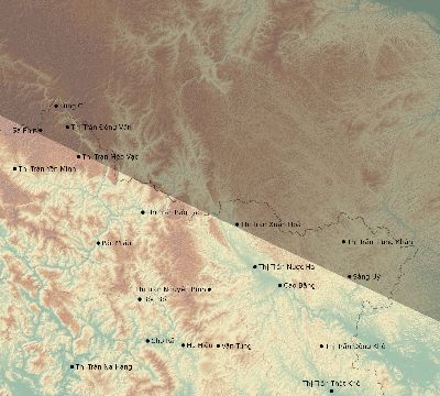 Map of the eclipse path across Vietnam on 12/17/2867