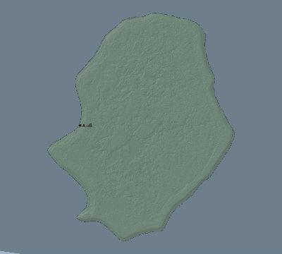 Map of the eclipse path across Niue on 10/16/2870