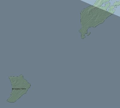 Map of the eclipse path across Palau on 10/16/2870