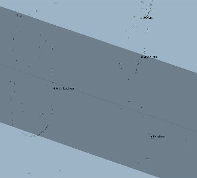 Map of the eclipse path across Maldives on 08/03/2874