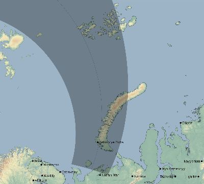 Map of the eclipse path across Russia on 07/24/2875