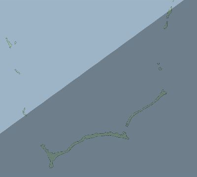 Map of the eclipse path across Kiribati on 06/03/2877