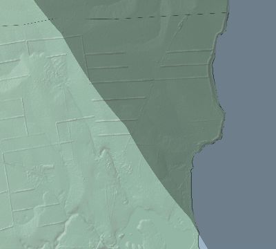 Map of the eclipse path across Bulgaria on 09/25/2880