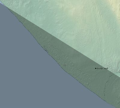 Map of the eclipse path across Namibia on 08/25/2891