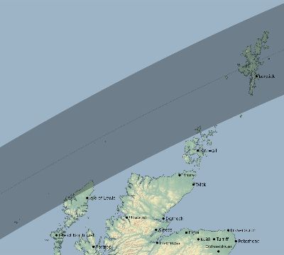 Map of the eclipse path across United Kingdom on 06/02/2896