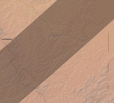 Map of the eclipse path across DR Congo on 04/01/2899