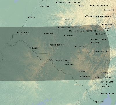 Map of the eclipse path across Brazil on 09/26/2899