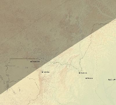 Map of the eclipse path across Republic of the Congo on 01/19/2903