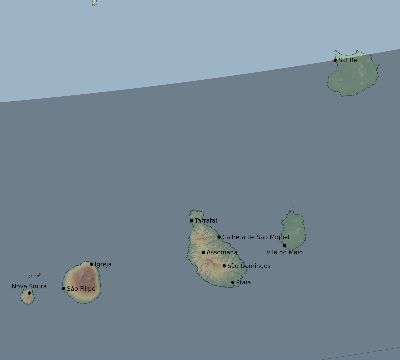 Map of the eclipse path across Cape Verde on 01/08/2904