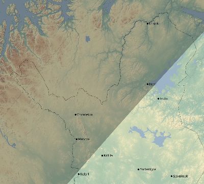 Map of the eclipse path across Finland on 05/25/2905