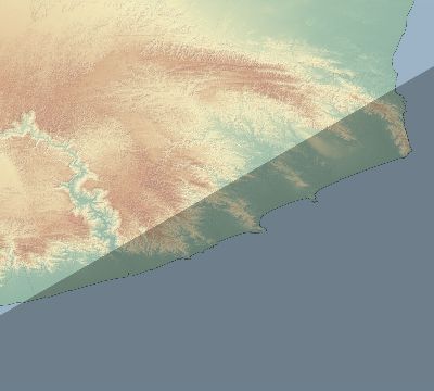 Map of the eclipse path across Yemen on 05/14/2906