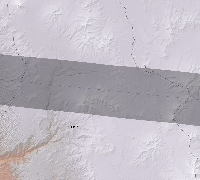 Map of the eclipse path across Chile on 03/02/2910