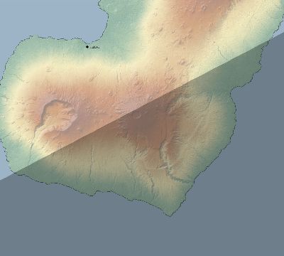 Map of the eclipse path across Equatorial Guinea on 03/02/2910