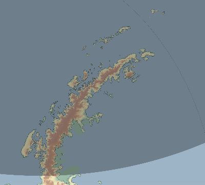 Map of the eclipse path across Antarctica on 07/06/2912