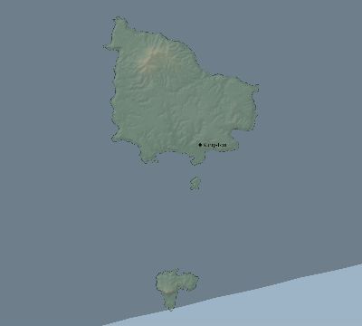 Map of the eclipse path across Norfolk Island on 04/23/2916