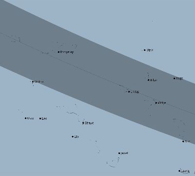 Map of the eclipse path across Marshall Islands on 08/05/2920