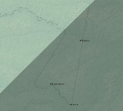 Map of the eclipse path across Colombia on 01/30/2921