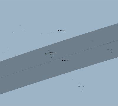 Map of the eclipse path across Micronesia on 07/26/2921