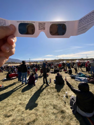 Photo of the solar eclipse of 10/14/2023 by Alissa Ha