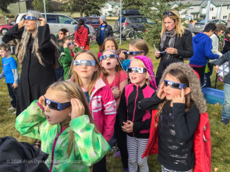 Photo of the solar eclipse of 10/23/2014 by Alan Dyer