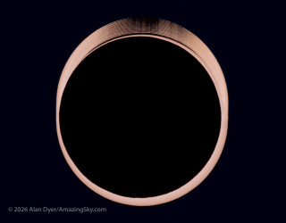 Photo of the solar eclipse of 10/14/2023 by Alan Dyer
