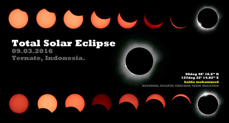 Photo of the solar eclipse of 03/09/2016 by Halda Mohammed