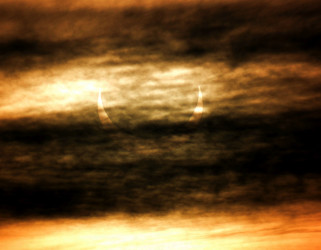 Photo of the solar eclipse of 06/10/2021 by Pierre Arpin