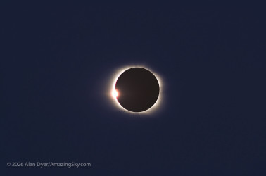 Photo of the solar eclipse of 02/26/1998 by Alan Dyer