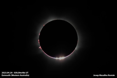 Photo of the solar eclipse of 04/20/2023 by Josep Masalles