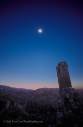 Photo of the solar eclipse of 08/11/1999 by Alan Dyer