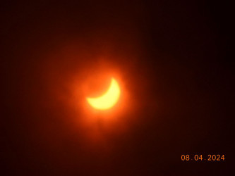 Photo of the solar eclipse of 04/08/2024 by Katharina Nottbohm