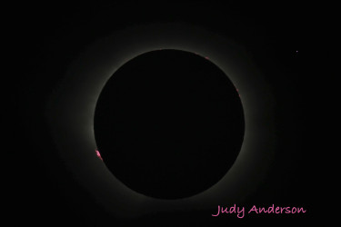 Photo of the solar eclipse of 08/12/2026 by Judy Anderson