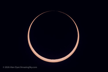 Photo of the solar eclipse of 10/14/2023 by Alan Dyer