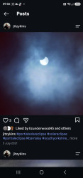 Photo of the solar eclipse of 06/10/2021 by Jane Lappin