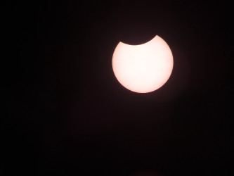 Photo of the solar eclipse of 06/10/2021 by Klaus Schulze-Frerichs
