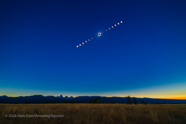 Photo of the solar eclipse of 08/21/2017 by Alan Dyer
