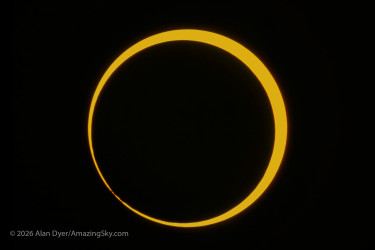 Photo of the solar eclipse of 05/10/1994 by Alan Dyer