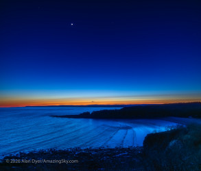 Photo of the solar eclipse of 03/29/2025 by Alan Dyer