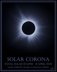 Photo of the solar eclipse of 04/08/2024 by Tim Martin
