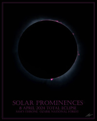 Photo of the solar eclipse of 04/08/2024 by Tim Martin