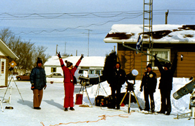 Photo of the solar eclipse of 02/26/1979 by Pierre Arpin