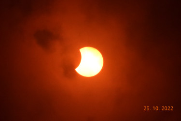 Photo of the solar eclipse of 10/25/2022 by Katharina Nottbohm
