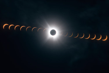Photo of the solar eclipse of 04/08/2024 by Gwenael Blanck