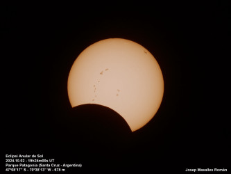 Photo of the solar eclipse of 10/02/2024 by Josep Masalles