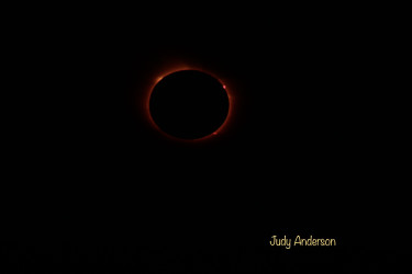 Photo of the solar eclipse of 12/04/2021 by Judy Anderson