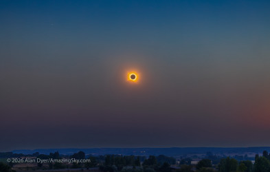 Photo of the solar eclipse of 08/12/2026 by Alan Dyer