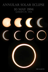Photo of the solar eclipse of 05/10/1994 by Tim Martin